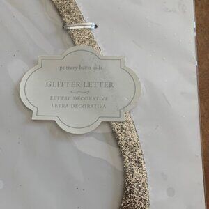 Pottery Barn Gold Glitter Letter I - New